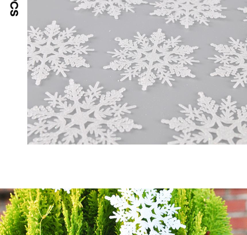 크리스마스장식설정세트(36개입) 트리장식/트리장식/크리스마스장식품/눈장식/눈장식품/눈결정체/크리스마