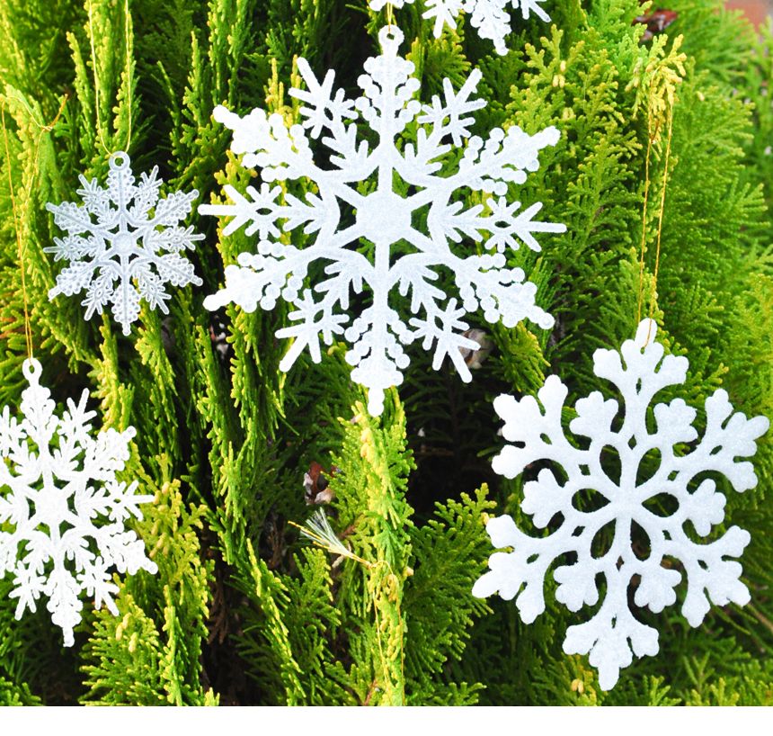 크리스마스장식설정세트(36개입) 트리장식/트리장식/크리스마스장식품/눈장식/눈장식품/눈결정체/크리스마