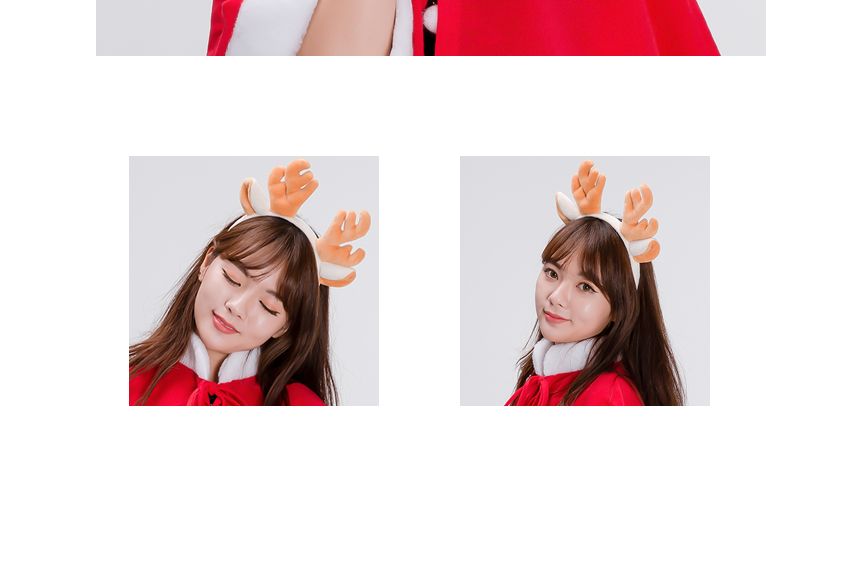 통통루돌프머리띠(브라운) 크리스마스 파티 머리띠/머리띠/크리스마스머리띠/파티머리띠/루돌프머리띠/루돌