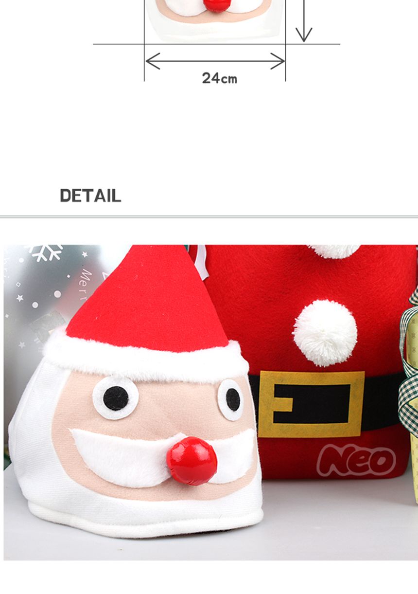 빨간코산타모자 크리스마스 선물 행사 소품 장식/산타모자/산타복장/산타복/변장/산타용자루/산타의상/산타