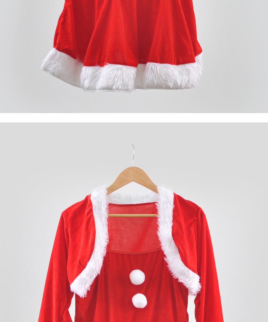 여자산타복세트(원피스C타입)/산타복/산타변장세트/산타복세트/산타/산타변장/산타변장용품/산타용장갑/산