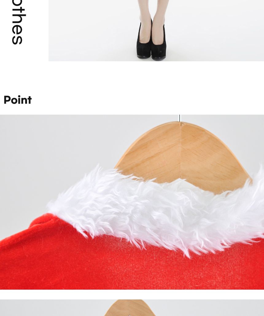 여자산타복세트(원피스C타입)/산타복/산타변장세트/산타복세트/산타/산타변장/산타변장용품/산타용장갑/산