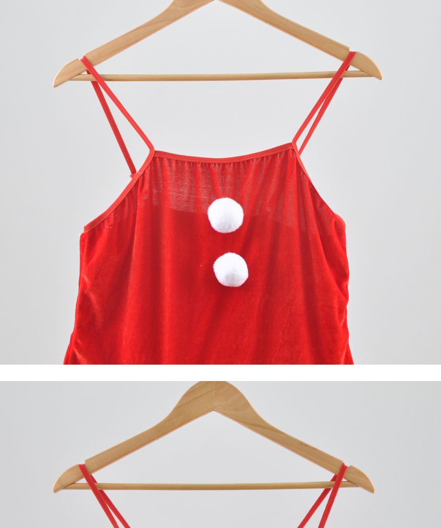 여자산타복세트(원피스C타입)/산타복/산타변장세트/산타복세트/산타/산타변장/산타변장용품/산타용장갑/산