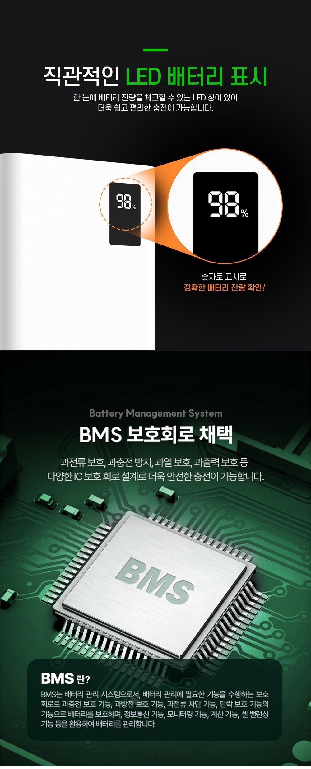 고속보조배터리/대용량배터리/대용량보조배터리/휴대용보조배터리/가벼운보조배터리/C타입배터리/PD보조배