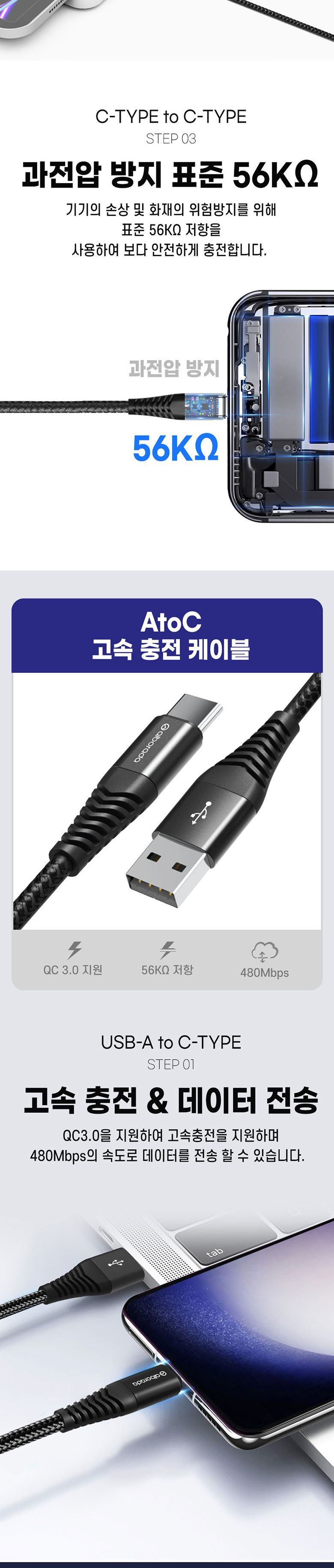 데이터케이블/C타입케이블/케이블/PD충전/초고속충전/고속충전/고속충전케이블/CTOC케이블/초고속케이블/충