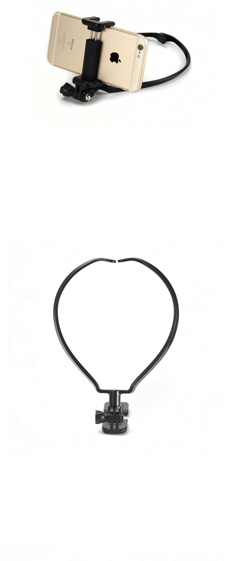 스마트폰 목 넥 마운트 유튜브 인스타 개인 방송 리뷰/넥거치대/개인촬영소품/개인촬영/유투브촬영소품/거