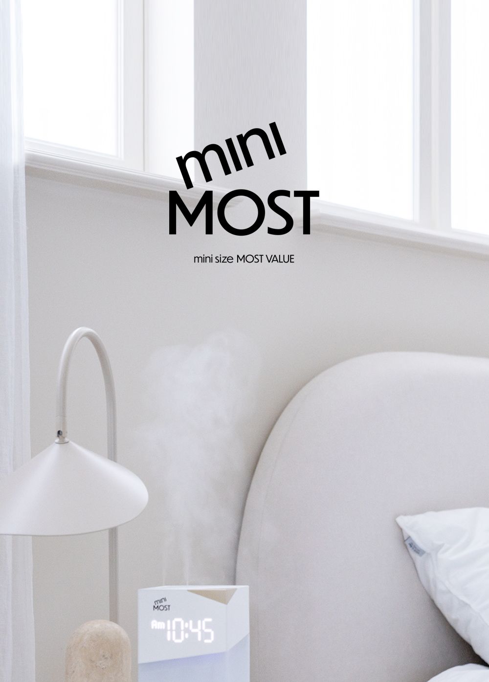 미니모스트 미니가습기 1000ml C타입 UV 사무실탁상용/가습기/미니가습기/사무실가습기/휴대용가습기/책상