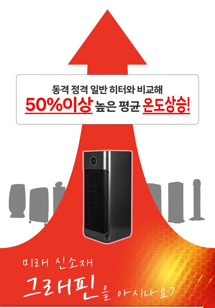 저소음 그래핀 PTC히터 3000W CEH-GP3KWB/온풍기/전기온풍기/스마트온풍기/PCT온풍기/전기난로/전기온풍기/