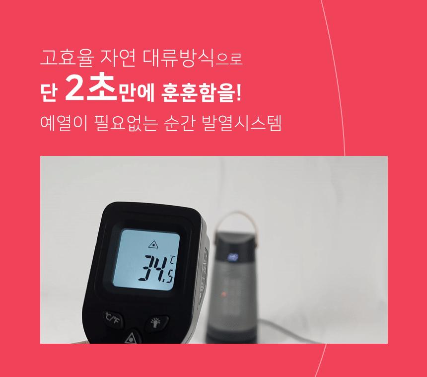 미니 PTC히터 전기온풍기 1500W CEH-PS2KWB/온풍기/미니온풍기/전기온푸이/소형온풍기/사무실온풍기/전기히