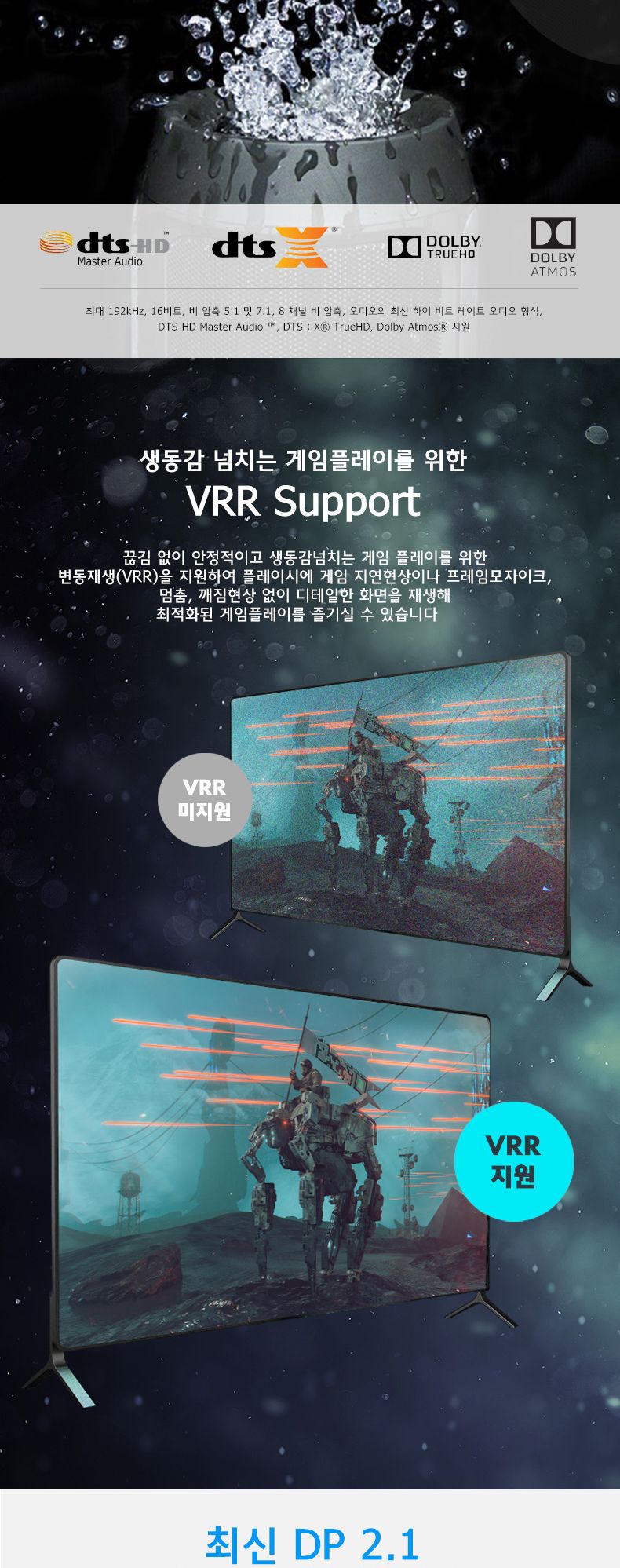 Soopii VESA 8K 40Gbps DP to DP 2.1 케이블 DP40 1m/DP케이블/DP영상선/HDMI/HDMI케이블/HDMI선/모니터케