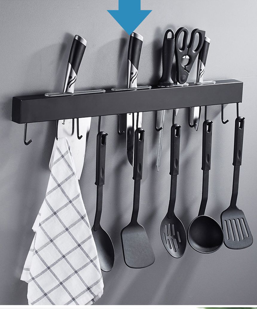 만능 스텐 무타공 올인원 조리도구걸이 칼거치대/칼꽂이/칼블럭/주방정리/싱크대정리/씽크대정리/주방수납