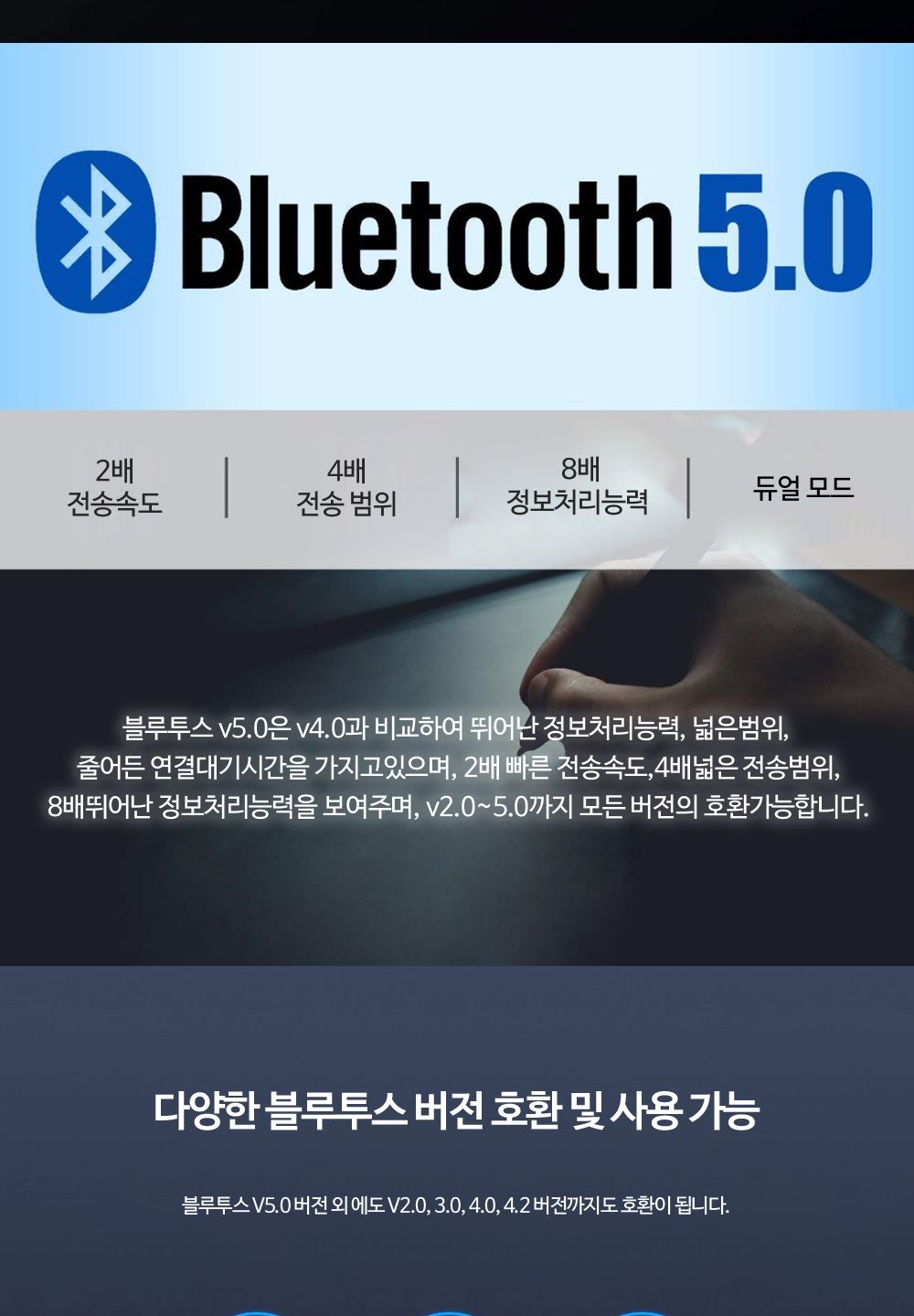 PC 블루투스 5.0 USB 무선 동글 컴퓨터 동글이 어댑터/동글/동글이/컴퓨터동글이/USB동글/PC리시버/PC동글/