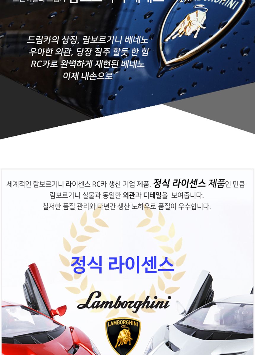 람보르기니 베네노 그레이 RC CAR 오픈형 무선자동차/무선자동차/중장비자동차/무선건설장비/RC중장비/남아
