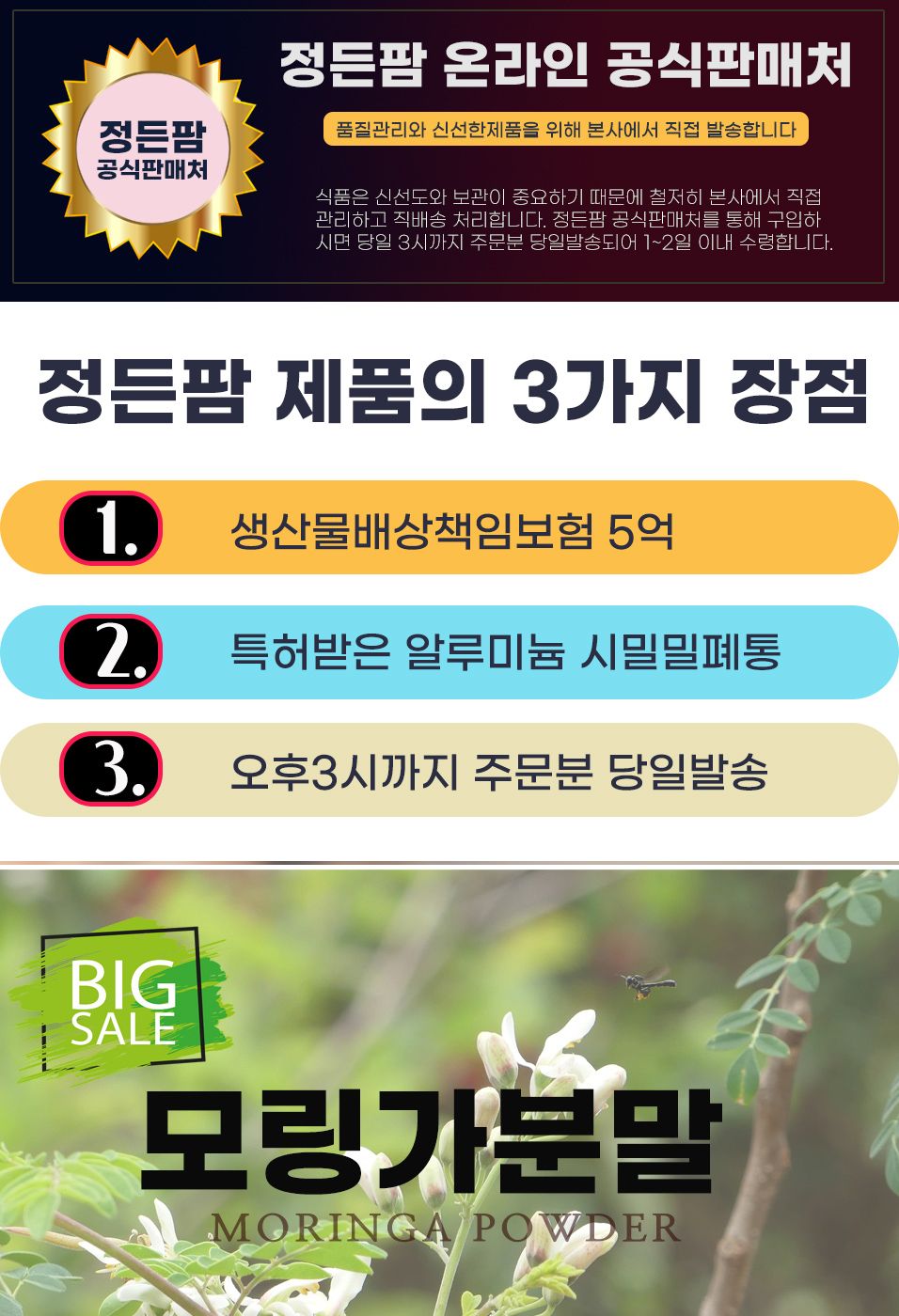 모링가분말 250g 밀폐통 인도네시아 모링가잎 가루/분말/가루/모링가/모링가잎/건조모링가잎/모링가가루/모