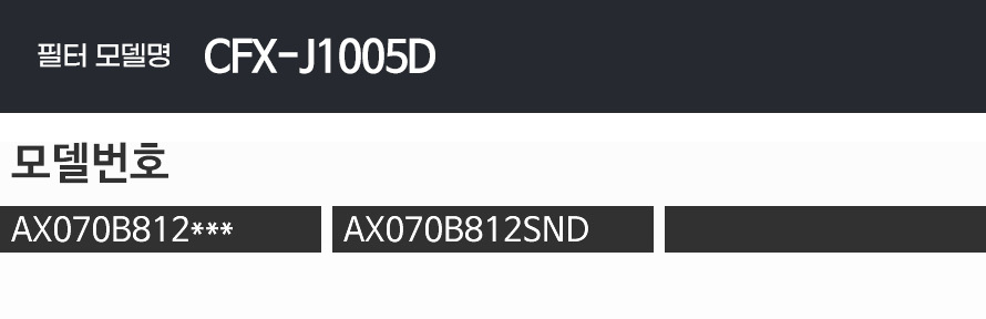 삼성 공기청정기 필터 CFX-J1005D 비스포크 큐브/필터/청정기필터/공기청정기필터/정화기필터/비스포크필터