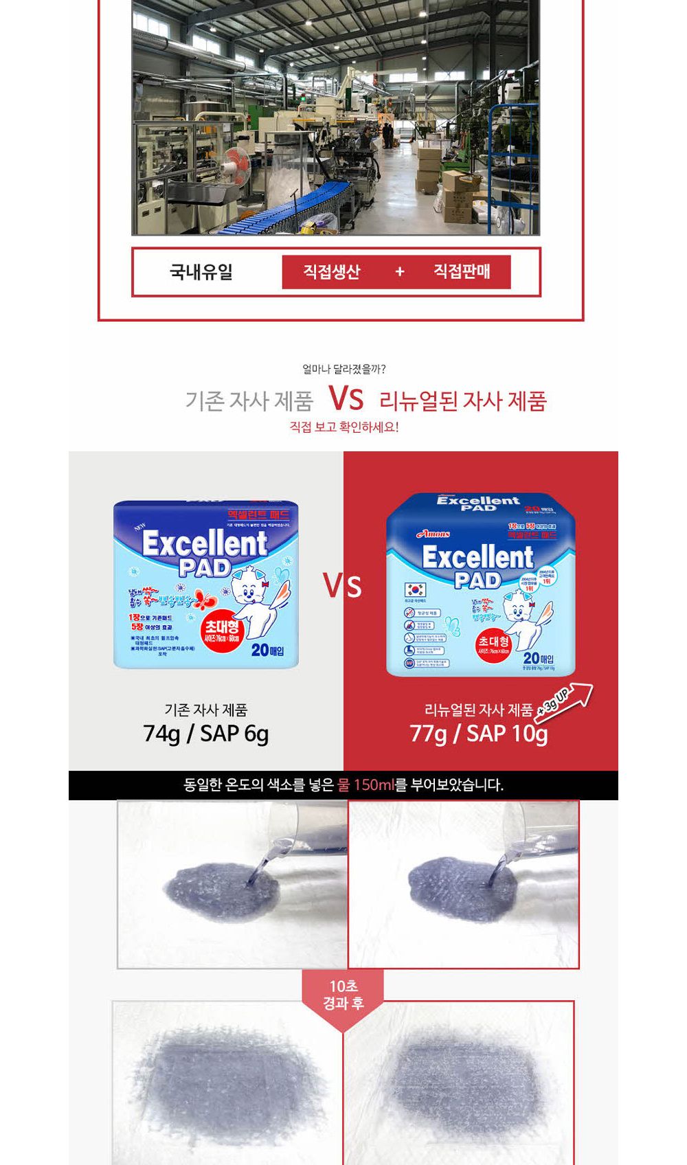 엑셀런트 초대형 패드 20매 국산 냄새잡는 배변패드/초대형패드/초대형배변패드/대형배변패드/큰배변패드/