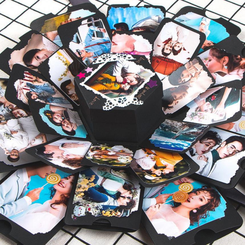 서프라이즈 박스 기프트 선물 포장 여자가 프로포즈/선물상자/선물포장/선물박스/선물포장박스/서프라이즈