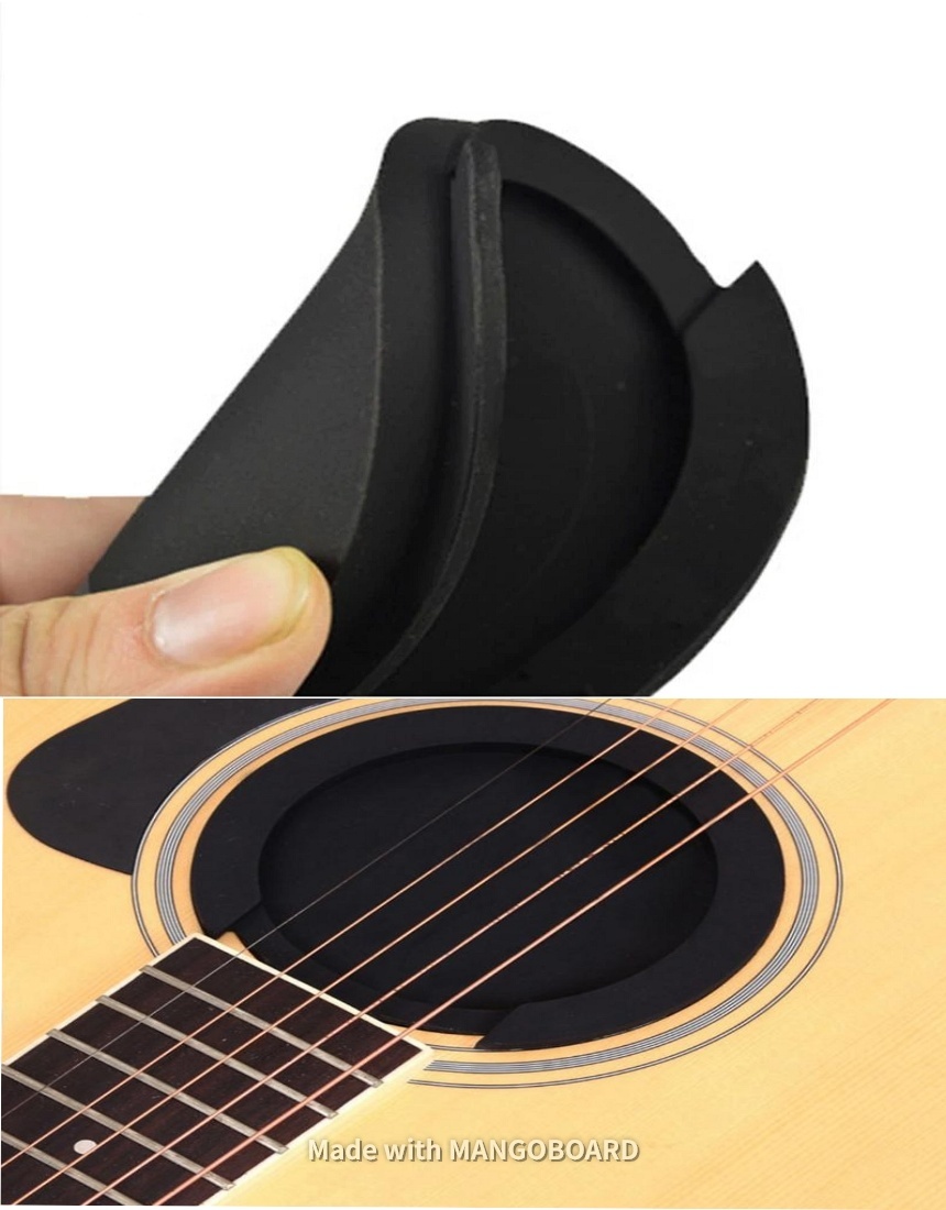 통기타소음방지 10cm 홀커버 뮤트 야간울림움 방지/기타울림커버/기타울림통커버/기타홀뚜껑/기타홀커버/기