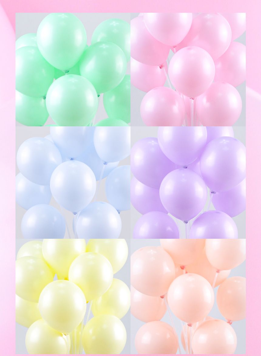 파티 장식 풍선 100개 생일 홈파티용 돌잔치 혼합색상/파티용품/파티풍선/파티장식/풍선장식/파스텔풍선/생