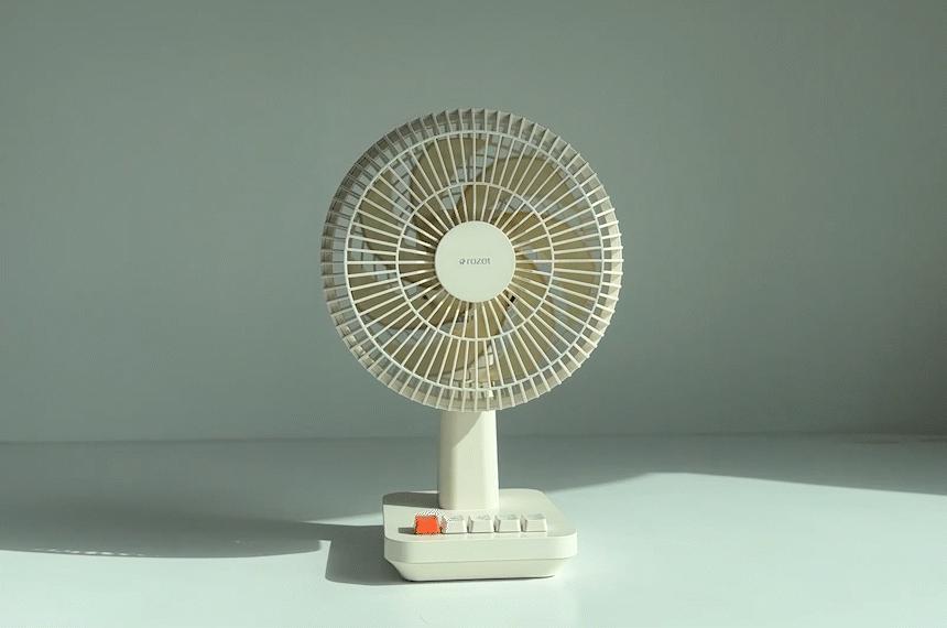 rozet 탁상형 책상용 무선 회전 레트로선풍기 RX-8110/캠핑무선선풍기/캠핑용선풍기/충전식선풍기/소형선풍