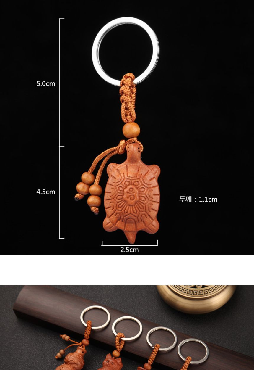 거북이 장수 키링 액막이 행운 합격 부적/복숭아나무키링/관세음보살키링/석가모니키링/행운아이템/부처님
