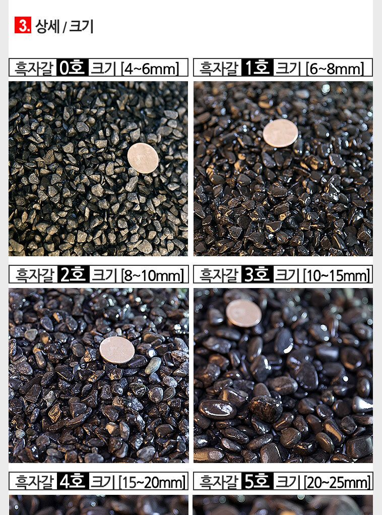 검은자갈 원석그래로의 어항바닥재 3kg/수조훅자갈/어항바닥재/검은수조자갈/검은자갈/블랙자갈/검정자갈/