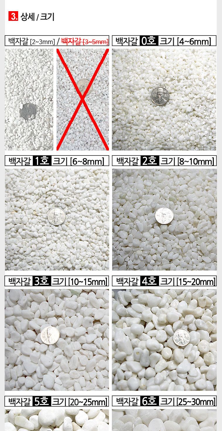 흰자갈 가성비좋은 흰색돌 15kg/하얀돌/흰색돌/흰색/수경돌/화이트/하얀자갈/흰색자갈/백색/백색자갈/백색