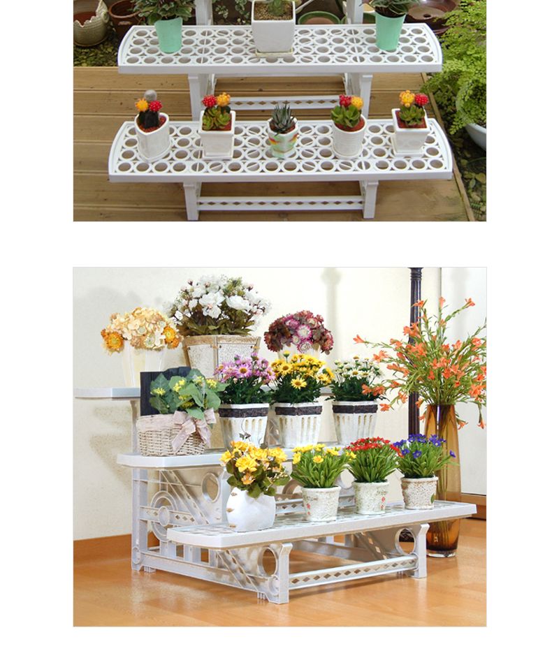 튼튼한 조립식 화분용 3단 정리대/화분정리대/화분받침대/화분정리/인테리어소품/다용도받침대/화분선반/화