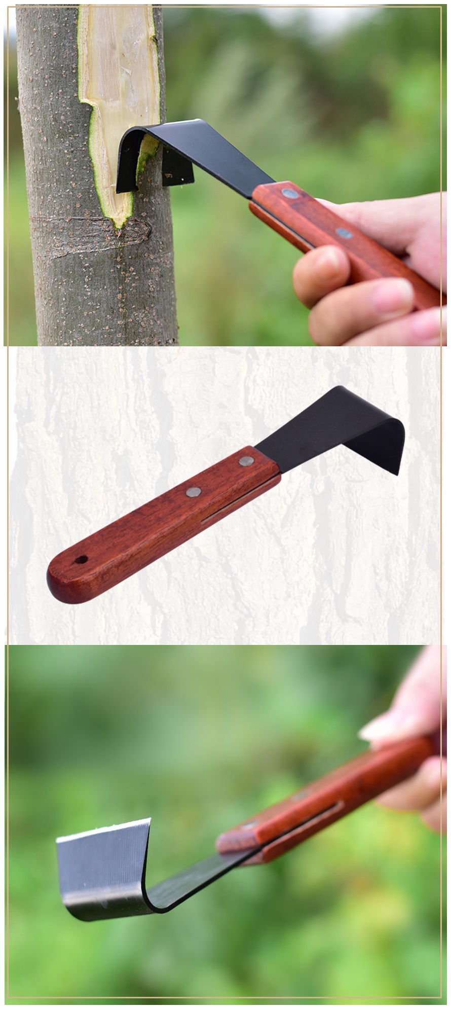 나무껍질 박피기 조피칼 180mm 낫호미 껍질긁개 2개/박피기/조피개/껍질박피/나뭇가지껍질제거/나무껍질박