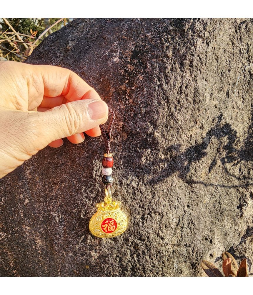 불교 재물과 복을 부르는 황금 복주머니 키링 금전운/부처님오신날/석가탄신일/불교염주/사월초파일/재물운