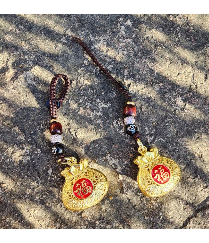 불교 재물과 복을 부르는 황금 복주머니 키링 금전운/부처님오신날/석가탄신일/불교염주/사월초파일/재물운