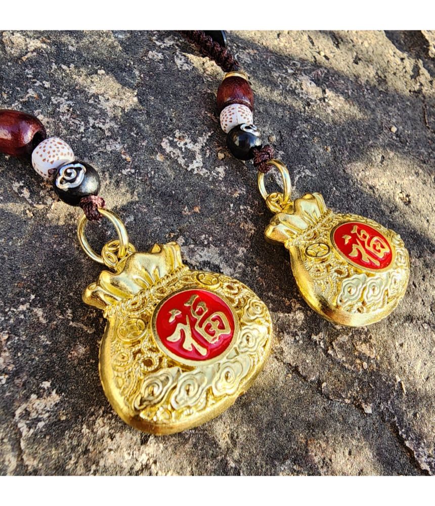 불교 재물과 복을 부르는 황금 복주머니 키링 금전운/부처님오신날/석가탄신일/불교염주/사월초파일/재물운