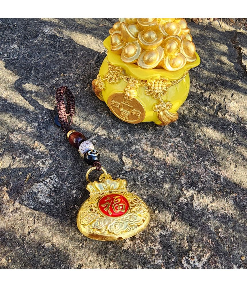 불교 재물과 복을 부르는 황금 복주머니 키링 금전운/부처님오신날/석가탄신일/불교염주/사월초파일/재물운