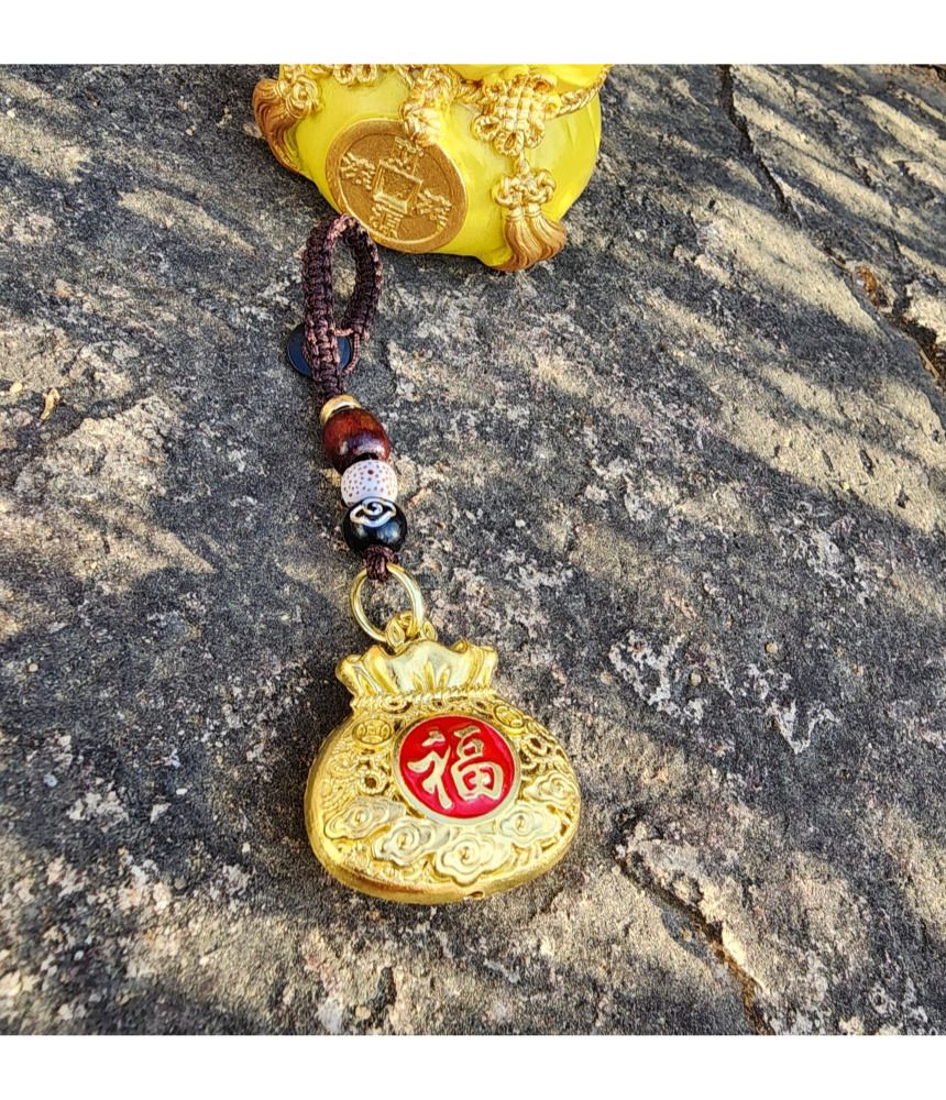 불교 재물과 복을 부르는 황금 복주머니 키링 금전운/부처님오신날/석가탄신일/불교염주/사월초파일/재물운