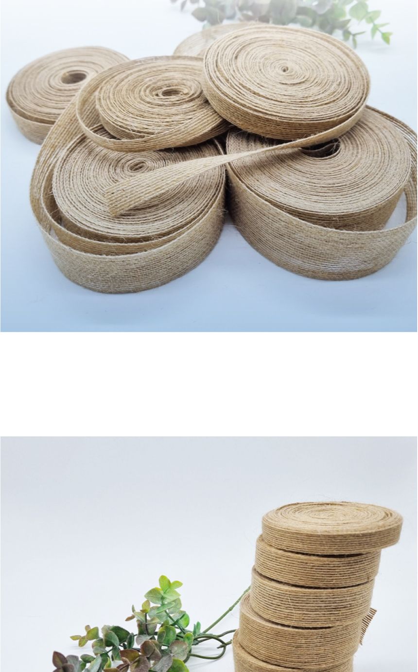 DIY노끈 황마끈 3.8cm/마끈/황마끈/리본끈/리본/리본공예/포장재료/포장/선물포장/공예/황마