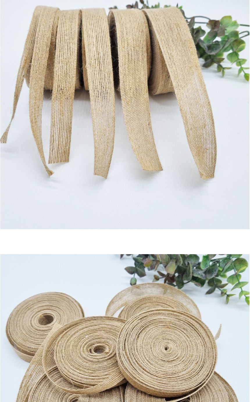 DIY노끈 황마끈 3.8cm/마끈/황마끈/리본끈/리본/리본공예/포장재료/포장/선물포장/공예/황마