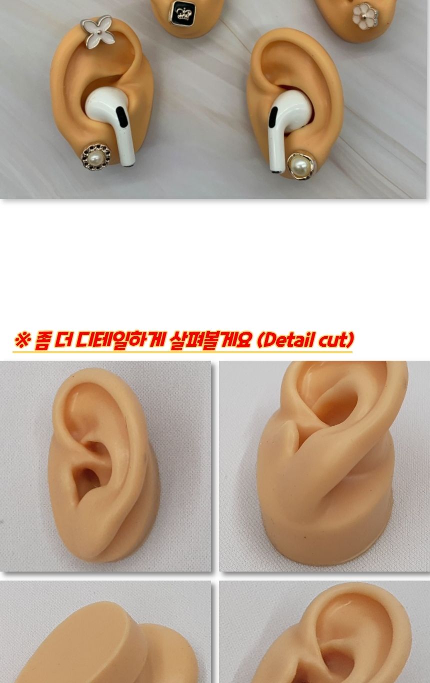 인체귀모형 인체모형 실리콘 귀모형 왼쪽/인체모형/건축모형재료/뼈모양/피젯/뽑기기계/가챠기계/인형뽑기