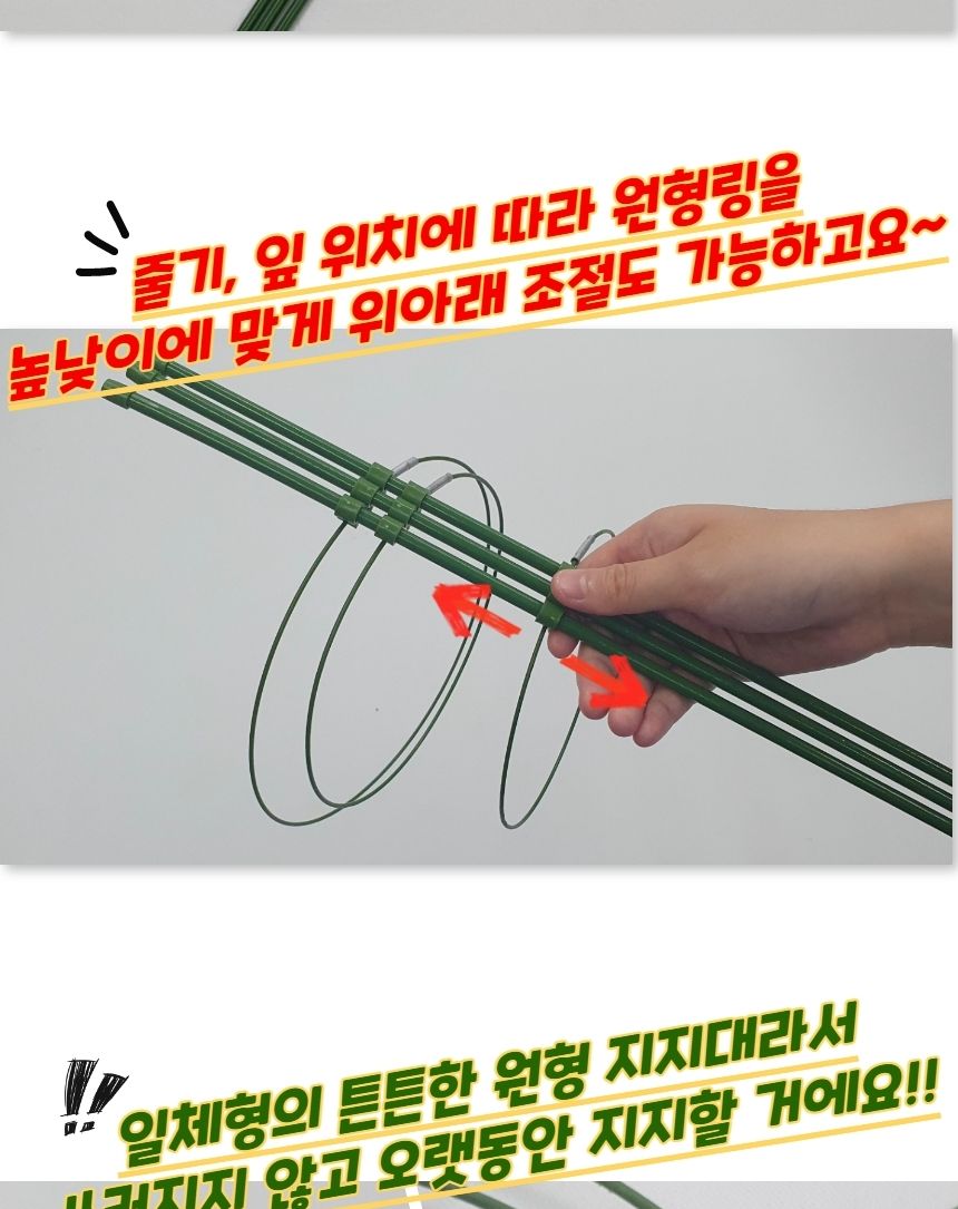 깔끔지지대 원형 화분 식물지지대 60cm/지주대/사용이편리한/식물키우기/깔끔하고편리/넝쿨/혁신적인/행복