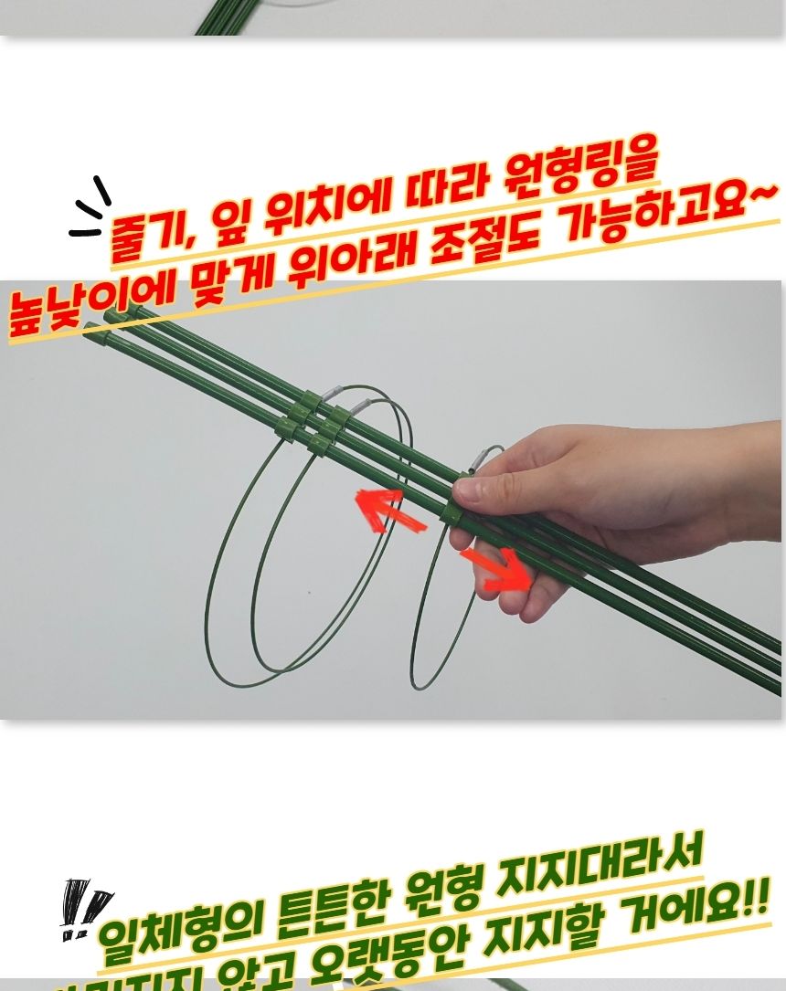 조절지지대 원형 화분 식물지지대 75cm/지주대/사용이편리한/식물키우기/깔끔하고편리/넝쿨/혁신적인/행복