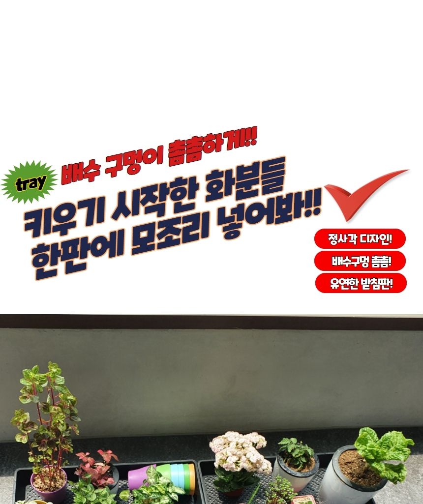 화분받침대 직사각 모종 모판 받침판 트레이/모종판/모종트레이/육묘판/육모트레이/파종/육묘상자/삽목상자