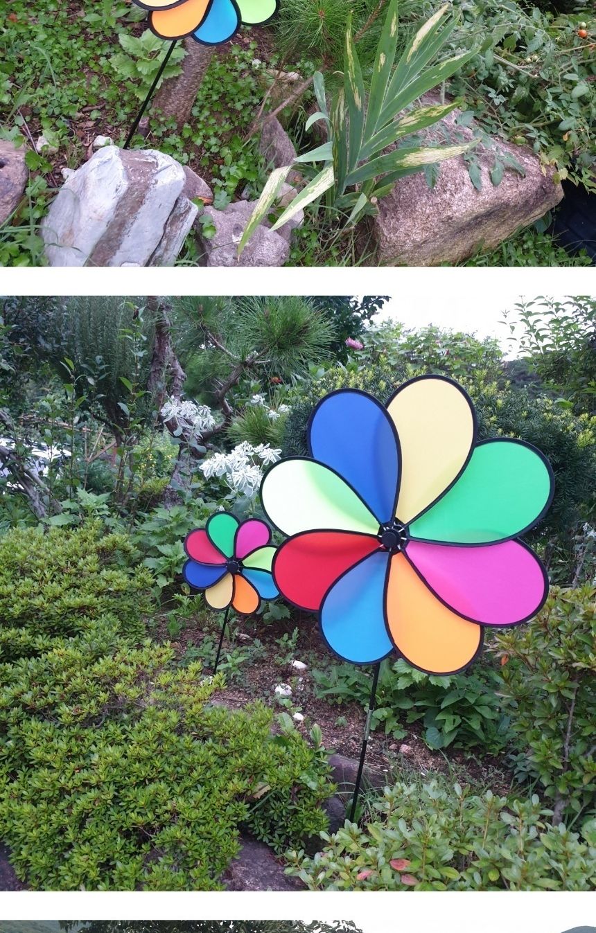 알록달록 소형 풍차 정원스피너 정원꾸미기 원예 마당/바람개비/정원바람개비/정원꾸미기/야외소품/야외장