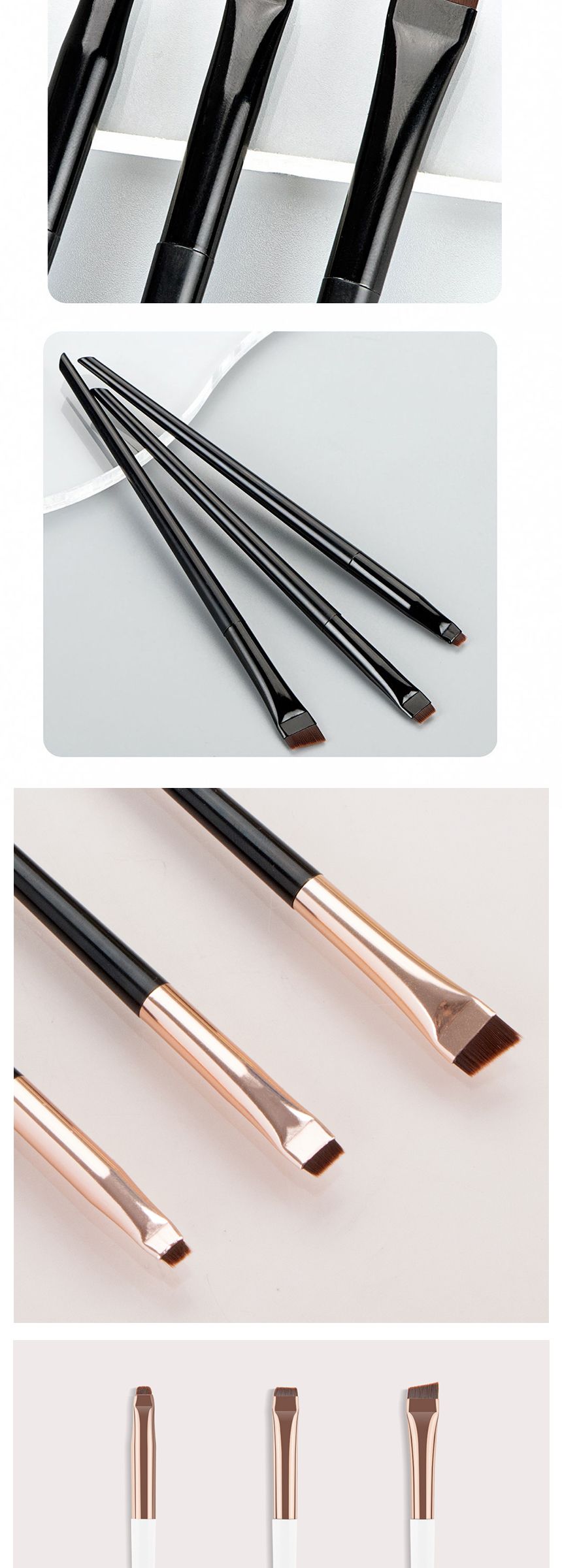 얇은 아이라이너 브러쉬 3종 세트 아이라인 브로우 사/솔/화장솔/브러시/브러쉬/아이라이너솔/아이라이너브