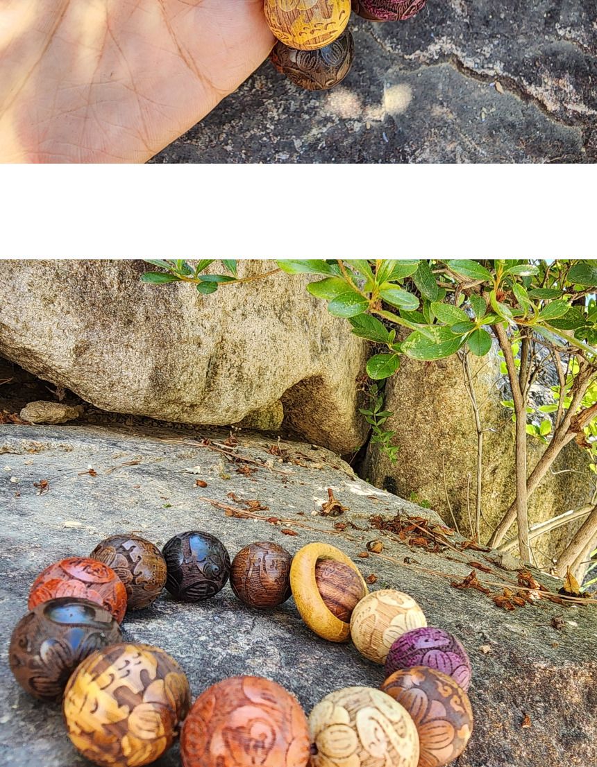 12가지 띠별 부적 십이지신 염주 단주 기어봉/염주/차량염주/기어봉염주/나무염주/불교/불교용품/불교선물/