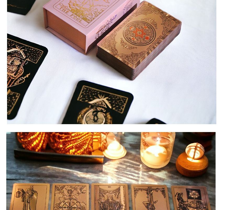 더풀타로 에디션 타로카드 로즈골드 유니버셜 웨이트/카드/카드놀이/타로/타로카드/타로카드세트/유니버셜