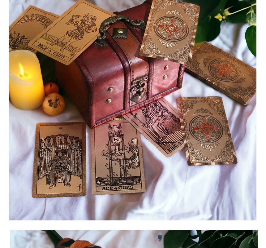 더풀타로 에디션 타로카드 로즈골드 유니버셜 웨이트/카드/카드놀이/타로/타로카드/타로카드세트/유니버셜