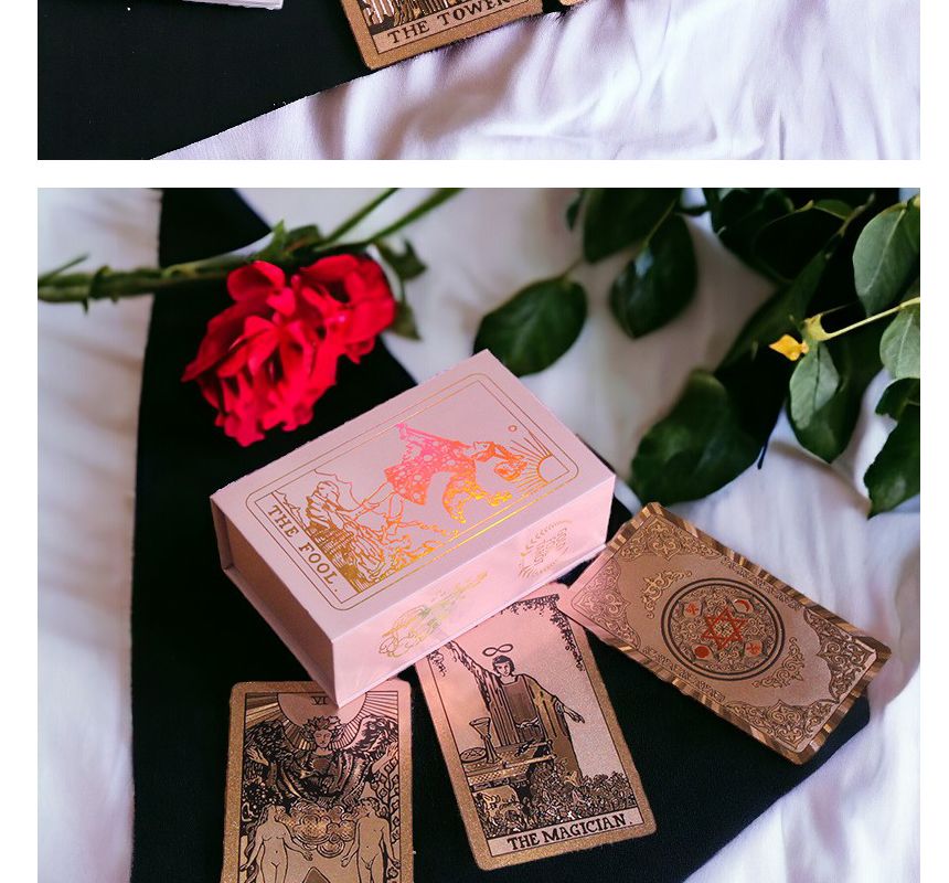 더풀타로 에디션 타로카드 로즈골드 유니버셜 웨이트/카드/카드놀이/타로/타로카드/타로카드세트/유니버셜