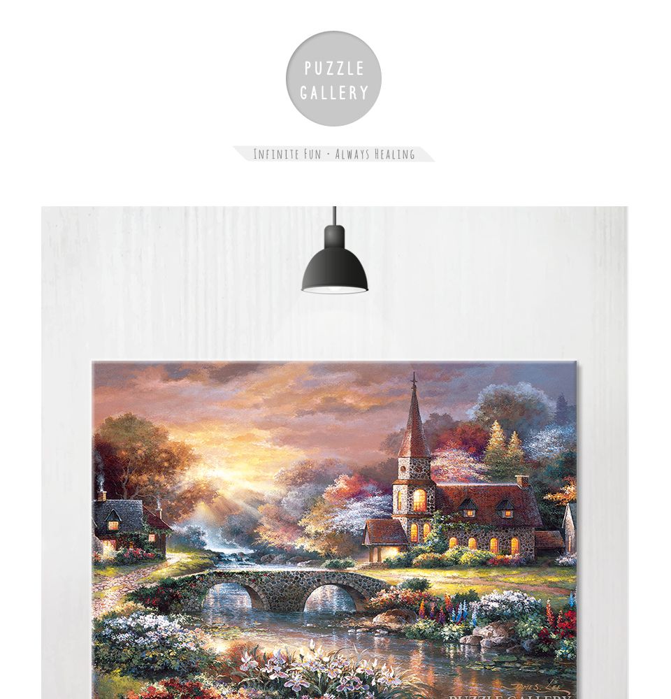 500피스 평화로운 교회 PL875/풍경화퍼즐/풍경그림퍼즐/퍼즐/사진퍼즐/직소퍼즐/그림퍼즐/취미용퍼즐/종이