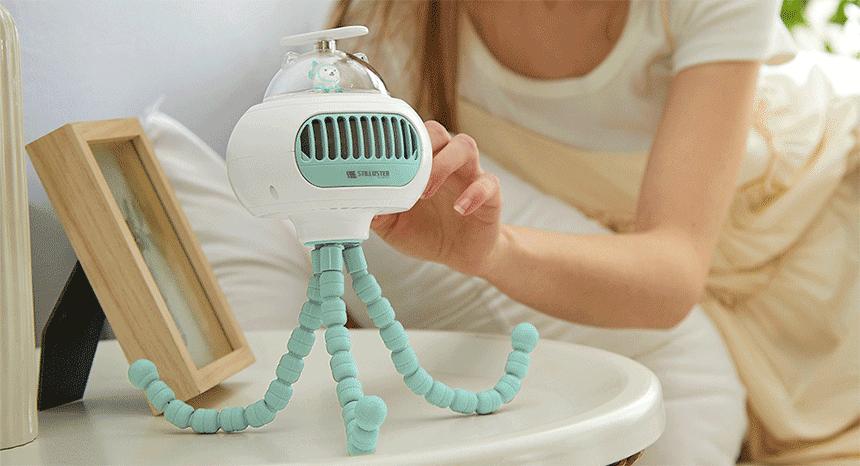 무선 미니 선풍기 탁상용 유모차용 플렉시블 거치/유모차선풍기/무선선풍기/탁상용선풍기/소형선풍기/충전