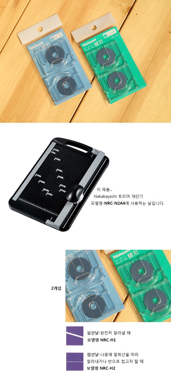 나카바야시 문서재단기 NRC-N2A4 전용날 NRC-H/재단기칼/재단기칼날/재단기날/나까바야시/재단기/제단기/로