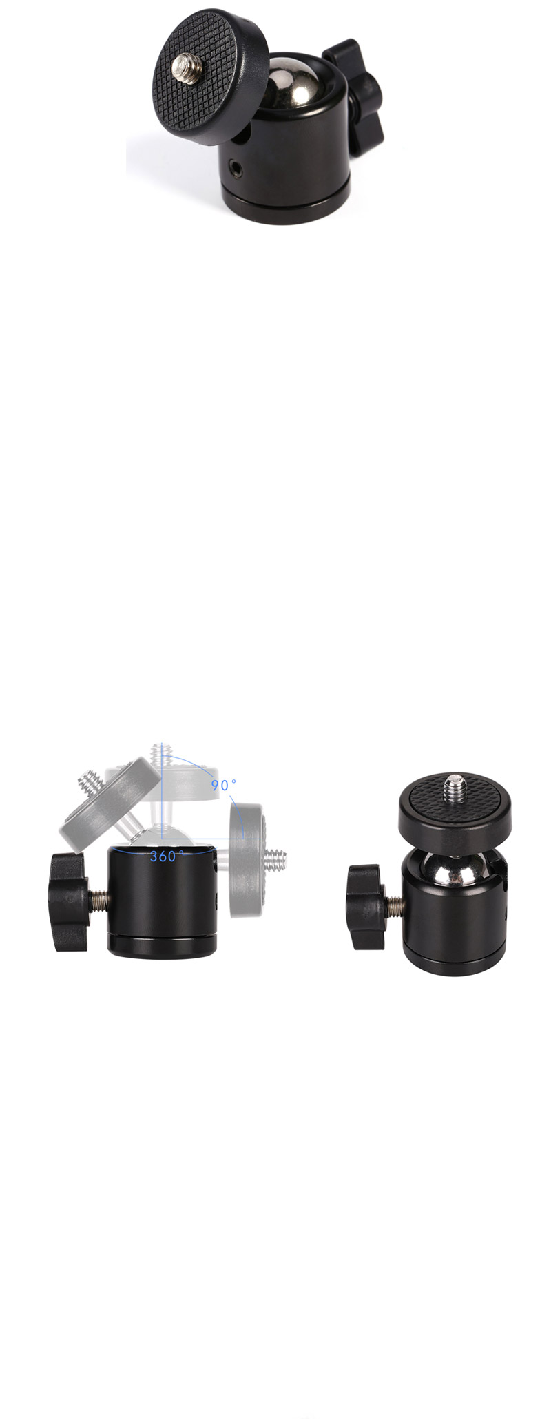 GOPRO9 호환 고정 슈퍼 클램프 볼헤드 마운트 방송/집게마운트/액션캠클램프/액션캠집게/액션캠마운트/액션